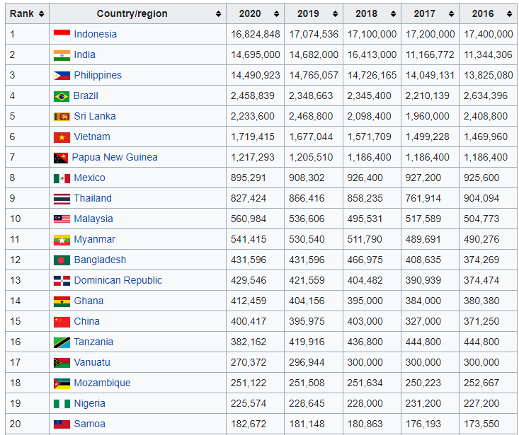 Why Importers perfer to buy Indian Coconuts? Coconut Producing Countries